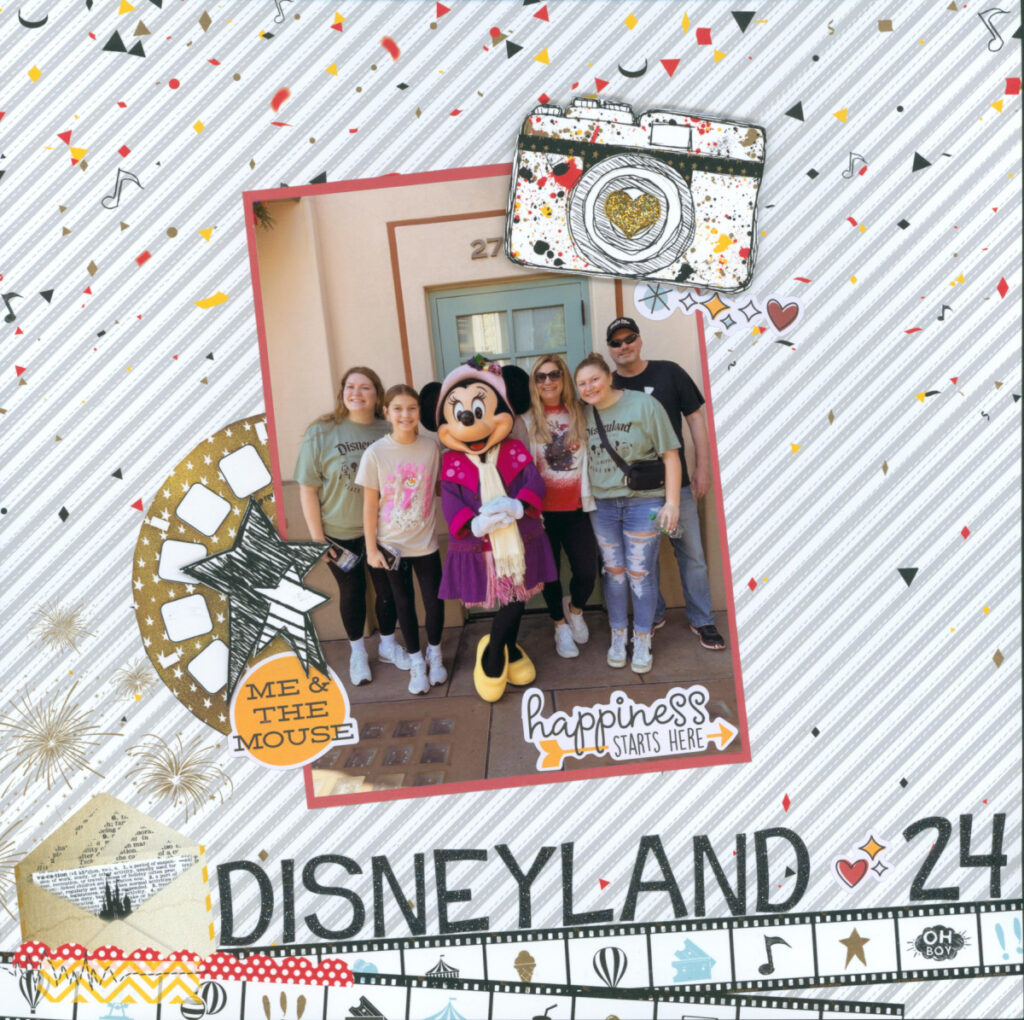 single page Disney layout
