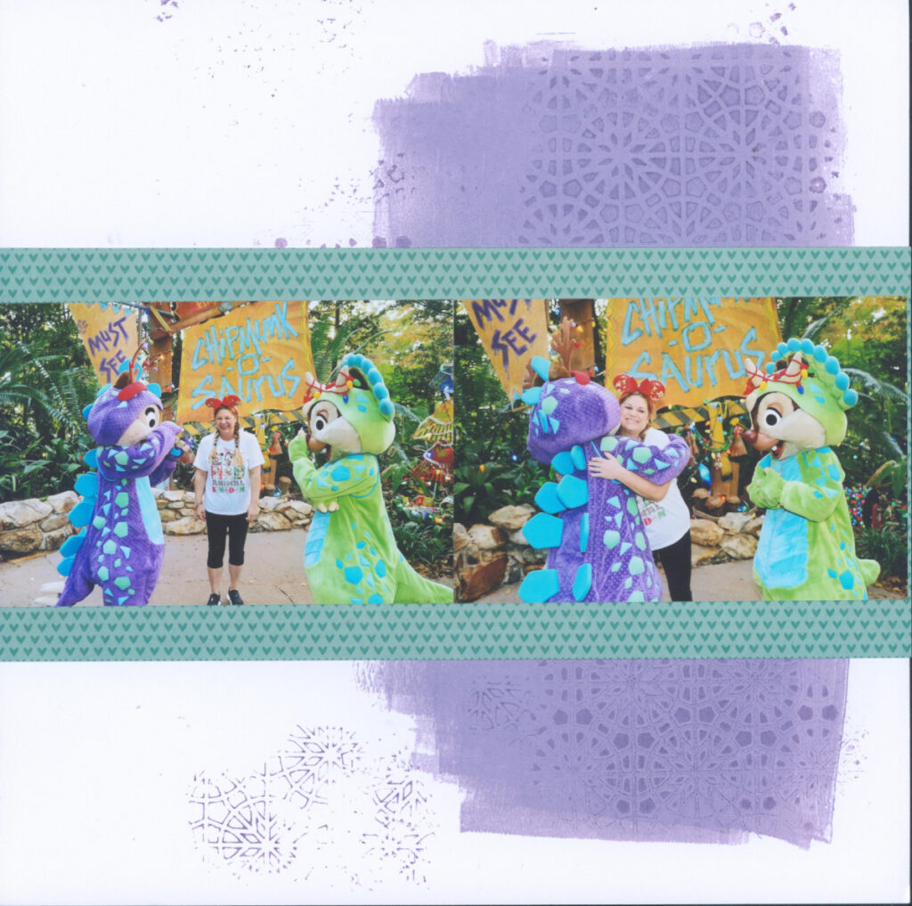 Disney Animal Kingdom scrapbook layouts